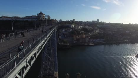 Aerial-View-of-Porto,-Portugal