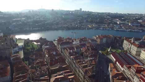 Aerial-View-of-Porto,-Portugal