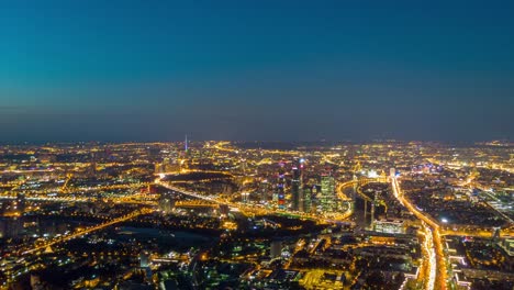 russia-night-time-sunset-sky-moscow-cityscape-traffic-street-panorama-4k-hyper-time-lapse