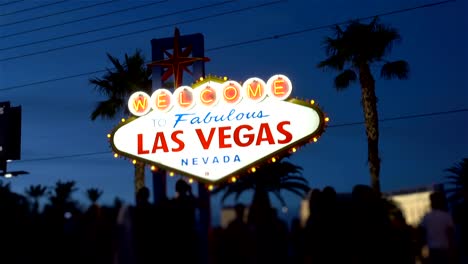 Video-of-welcome-to-fabulous-Las-Vegas-Sign-at-night