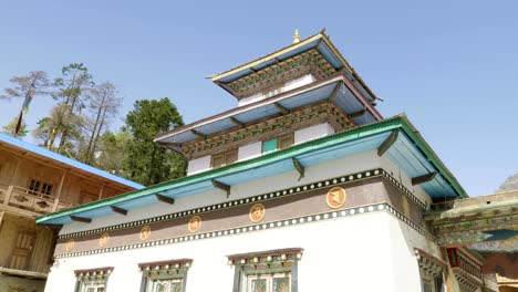 Monastery-in-the-village-Lho,-Nepal.