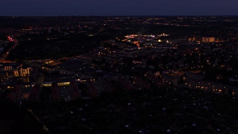 Dusk-city-drone-flight