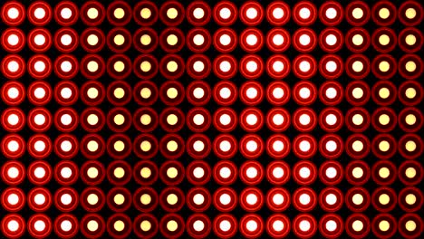 Lights-flashing-wall-round-bulbs-pattern-static-vertical-red-stage-background-vj-loop