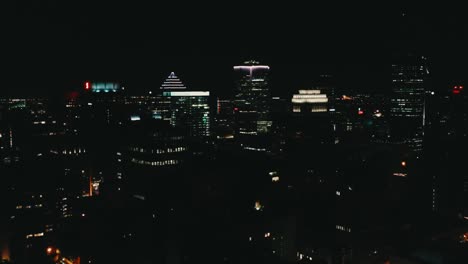 Aerial-footage-of-Montreal-Canada-by-night