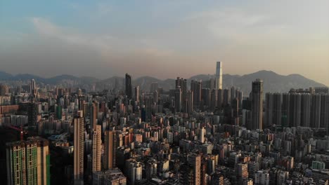 Skyline-von-Sham-Shui-po,-Hong-Kong,-kowloon