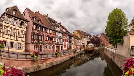 Colmar-France-time-lapse-4K,-Colorful-Half-Timber-House-city-skyline-timelapse