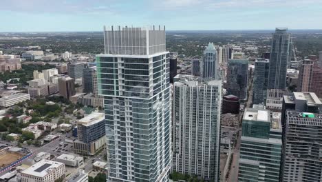 Aerial-of-Downtown-Austin,-Texas