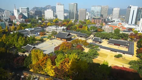 Otoño-de-timelapses-de-la-ciudad-de-Seúl,-Corea-del-sur