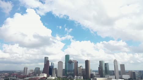 Aerial-of-Downtown-Houston,-Texas