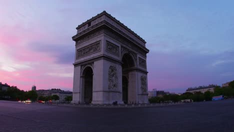 Champs-Elysees-at-sunset-in-Paris-France