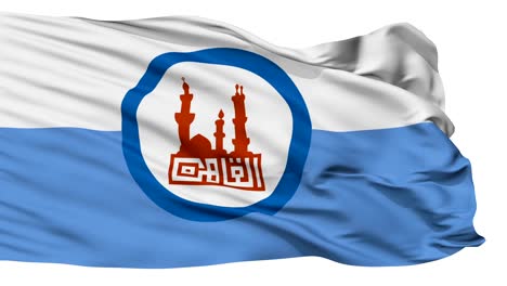 Aislado-Bandera-ondeante-la-ciudad-de-El-El-Cairo