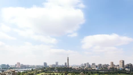 Nubes-de-lapso-de-tiempo-de-El-El-Cairo