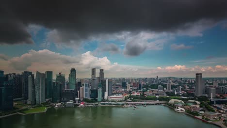 Singapur-Sturm-Himmel-Dach-anzeigen-4-k-Zeitraffer