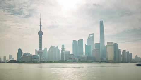 china-sunny-day-shanghai-city-river-bay-water-traffic-panorama-4k-time-lapse