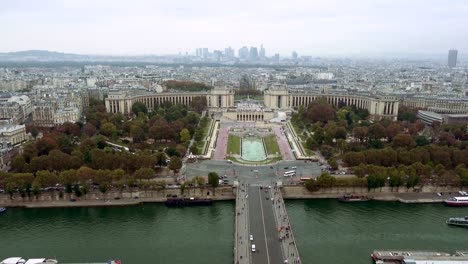 Pariser-Luftaufnahme-von-Trocadero