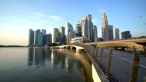 Singapore-city-center-and-central-financial-district-viewed-from-Marina-Bay