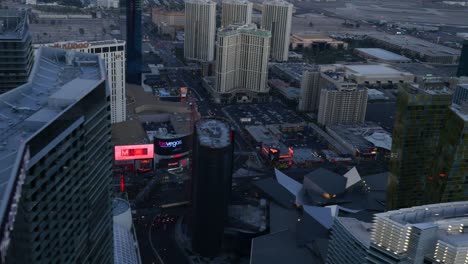 Las-Vegas,-Nevada-Aerial-view-of-Las-Vegas-Strip