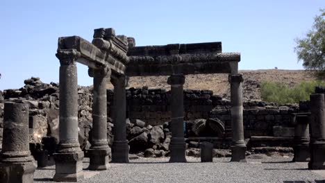 Pillars-Still-Standing-in-Ancient-Synagogue-in-Israel