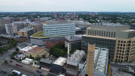 Scenic-aerial-shot-of-boston-Massachusetts