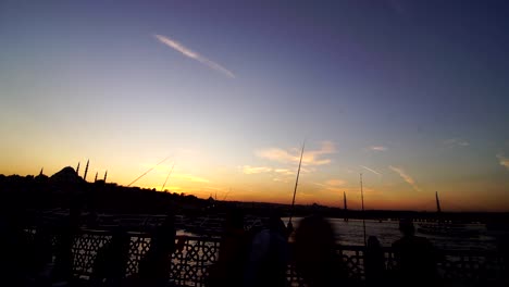 Galata-Brücke-Sonnenuntergang