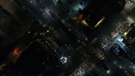 Faria-Lima-Avenue-in-Sao-Paulo-at-night,-Brazil