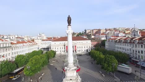 Vista-aérea-de-Lisboa,-Portugal