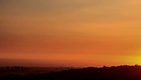 Sonnenuntergang-Skyline-Zeitraffer-West-LA,-Beverly-Hills,-Century-City,-Santa-Monica