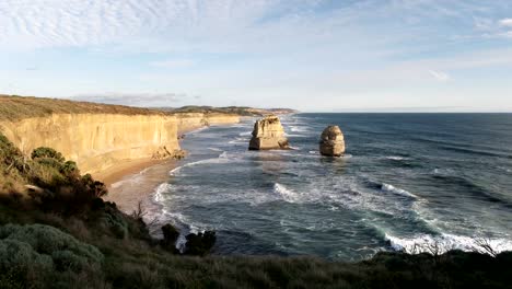 Zoom-in-Schuss-der-zwölf-Apostel,-Blick-nach-Osten-auf-der-great-Ocean-road