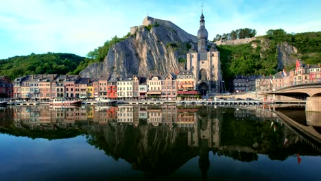 View-of-Dinant-town,-Belgium