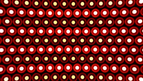 Luces-intermitente-pared-redonda-lazo-de-vj-de-bombillas-patrón-rotación-etapa-fondo-rojo