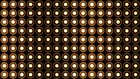 Lights-flashing-wall-round-bulbs-pattern-static-vertical-wood-stage-background-vj-loop