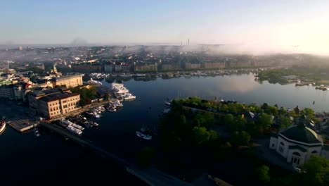 Aerial-view-of-Stockholm-City