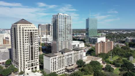 Aerial-of-Downtown-Austin,-Texas