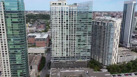 Aerial-of-Downtown-Austin,-Texas