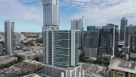 Aerial-of-Downtown-Austin,-Texas