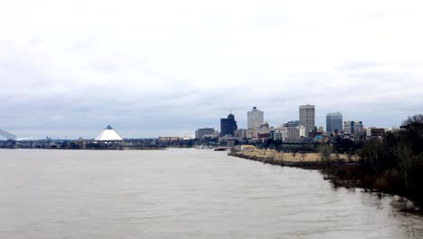 Timelapse-de-Memphis,-horizonte-de-Tennessee