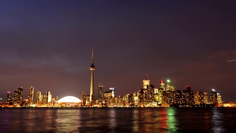 Toronto-skyline-Sonnenuntergang-Zeitraffer