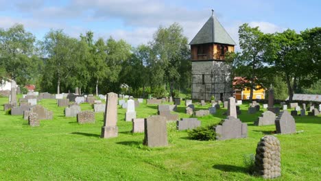 Cementerio-cerca-de-oslo,-Noruega