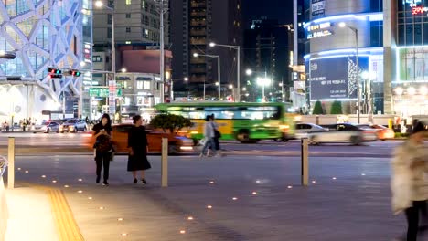 Time-lapse-of-downtown-Seoul