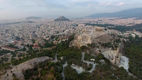 Drone-Shot-Of-Acropolis