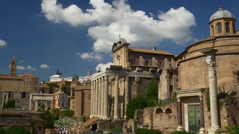 Italien-sonnigen-Tag-Rom-Forum-romanum-berühmte-walking-Stadtpanorama-4k