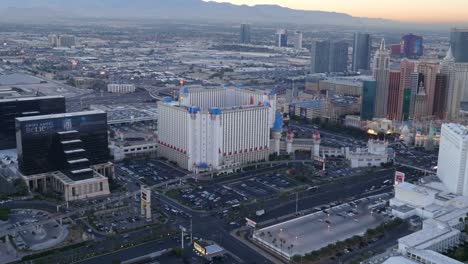 Las-Vegas,-Nevada-Aerial-view-of-Las-Vegas-Strip