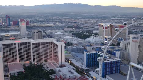 Las-Vegas,-Nevada-Aerial-view-of-Las-Vegas-Strip