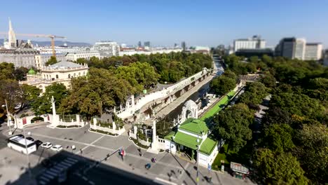 Timelapse-del-parque-de-la-ciudad-de-Viena-Austria