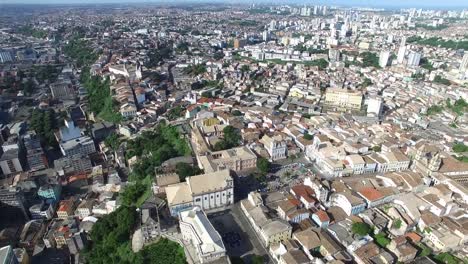 Aerial-View-of-Salvador-City,-Brazil