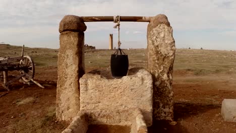 old-well-in-the-Arab-village-of-East-of-Turkey,-border-with-Syria