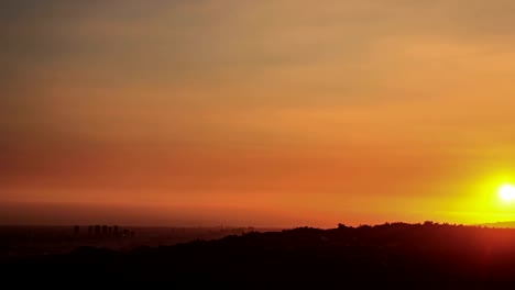 Sunset-Skyline-Time-lapse-West-LA,-Beverly-Hills,-Century-City,-Santa-Monica