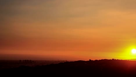 Sonnenuntergang-Skyline-Zeitraffer-West-LA,-Beverly-Hills,-Century-City,-Santa-Monica