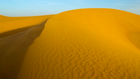 Desert-sand-dunes-during-storm-rotation-timelapse