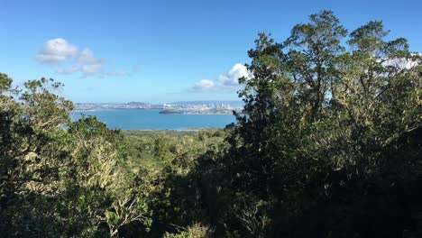 Skyline-von-Auckland-aus-Rangitoto-Island-Neuseeland